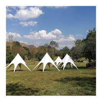 Tente de luxe pour glamping, grande tente étoile résistante au vent, auvent araignée pour resort extérieur, auvent imperméable pour fêtes familiales, vente en gros
