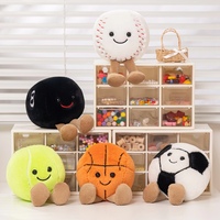 Porte-clés en peluche personnalisé en usine pour ballon de basket, football, volleyball, badminton, rugby, baseball, tennis
