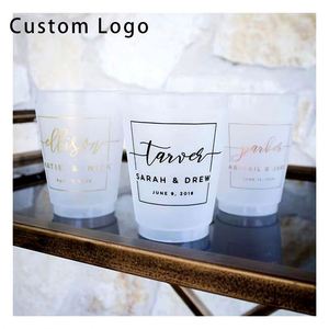 Gobelets de stade en plastique dépoli avec logo personnalisé, imperméables et durables pour cadeaux de mariage, fournitures parfaites pour les fêtes - Product Image 4