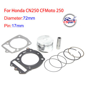 Kit de joint de segment de Piston CF250 CF172 72MM pour <span class=keywords><strong>CF</strong></span> <span class=keywords><strong>MOTO</strong></span> 250 250CC CH250 CN250 Jonway Kazuma Znen Kinload ATV <span class=keywords><strong>Buggy</strong></span> Scooter pièces - Product Image 2