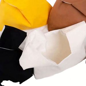 กระเป๋าผ้าแคนวาสแบบเปิด ดีไซน์ญี่ปุ่น สีพื้น ผ้าฝ้าย รีไซเคิล เป็นมิตรกับสิ่งแวดล้อม ใช้ซ้ำได้  ลดราคา - Product Image 5