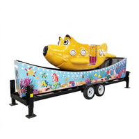 Voiture Volante Personnalisable avec Remorque, Équipement d'Attraction Portable, Manèges de Fête Foraine pour Enfants