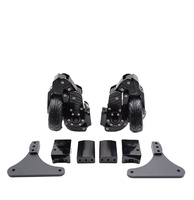Stainless Steel Motorcycle Landing Gear for harley Davidson Touring Indian Roadmaster R18 GL1800 12V Dual Wheel Support Kit