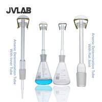 Appareil de laboratoire en verre pour test de l'arsenic selon la méthode Gutzeit, méthode au sel d'argent, ensemble complet pour la détermination de l'arsenic, 100 mL 150 ml
