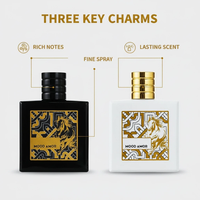 Huile de Parfum Bio Naturelle Écologique Oud Noir Safran 24H Longue Durée Luxe Arabe Homme 100ml Flacon Verre Haute Gamme Niche