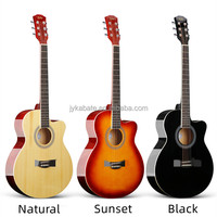 Guitare acoustique 40 pouces pour débutants de la marque Kabat Factory, en épicéa massif, manche en okoumé, touche en bois d'ingénierie, cordes en cuivre, OEM 6 cordes