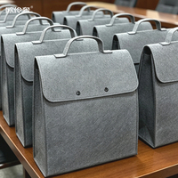 Cadeau d'entreprise : Ensemble oreiller en U, carnet et sac à main en feutre – Cadeau d'entreprise personnalisé avec logo pour anniversaire ou bien-être des employés