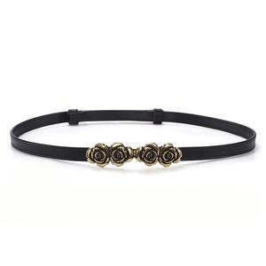 Cinturones de moda para damas Decoración Vestido Cinturón Mujeres Ajuste de color caramelo <span class=keywords><strong>fino</strong></span> Cinturón sin hebilla - Product Image 5