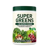 Super Greens Poeder 50 Soorten Superfoods Dagelijkse Groenten- en Fruitdrank Vezel Supplementen met Probiotica