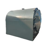 Machine de carbonisation du bois à moteur en acier inoxydable vert, cylindrique, haute température, écologique, 0,3-3t/jour, longue durée