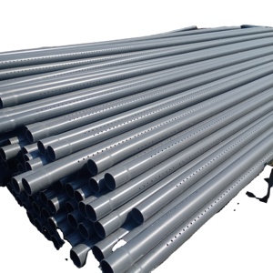 Tubo hidropónico UPVC, tubos de drenaje de PVC de <span class=keywords><strong>4</strong></span> pulgadas con tubos de agua de plástico perforados de 5 pulgadas y 160mm, flexibles con conexión pegada - Product Image 1