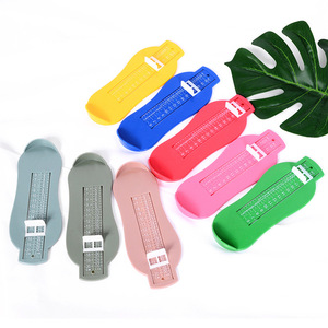 Foot Measuring Device For Babies Plastic Ruler 0-6m Age Range Nordic Colors Light Weight Insoles - Product Image 1