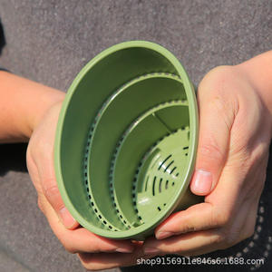 Pot de fleurs simple en résine pour le contrôle des racines, épais, respirant, durable, quatre saisons, vert, montagne, Gallen, maison, rose verte, orchidée - Product Image 5