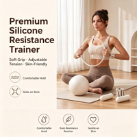 Kit de Pilates 5 pièces avec logo personnalisé, anneau de musculation en silicone, haltères, anneau de Pilates, ensemble cadeau pour entraînement