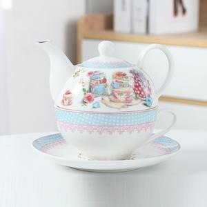 Tetera de Porcelana Fina de 250 ml con Taza, Juego de Tetera de Porcelana de Alta Calidad, Tetera de Gran Capacidad para Regalo de Boda - Product Image 6