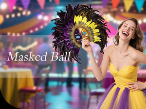 Роскошная маска из ПВХ с цветочным узором 45x60 см для вечеринок на Хэллоуин, венецианского карнавала, аксессуар для парных костюмов - Product Image 3