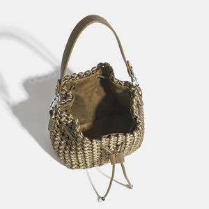 2025 nueva moda bolso de gran capacidad bolso tejido de neopreno bolso de hombro para mujer bolso tejido hecho a mano - Product Image 4