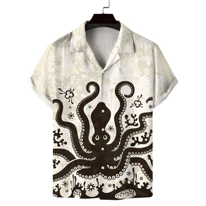 Nueva Camisa de Moda con Cuello Camisero para Hombre, Camisa Hawaiana de Bolera, Camisa de Praia - Product Image 2