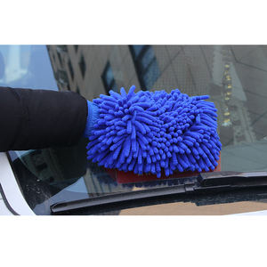 بالجملة غطاء تنظيف السيارة عالي الامتصاص عالي الكثافة من الميكروفايبر قفازات سيارة لينة للغسل - Product Image 4