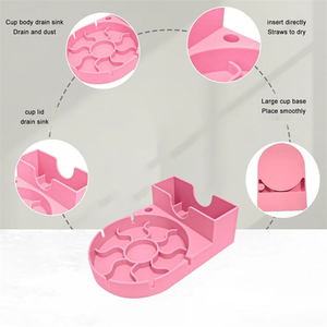 Nhỏ gọn Silicone chai nước khô giá Stanley cup phụ kiện nhà bếp Countertop lưu trữ máy sấy giá để làm sạch - Product Image 3