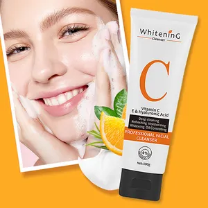 OEM ODM Supplier Face Washing Product Pore Wash Cleanser Moisturizing Whitening Remover Melanin Vitamin C Face Wash