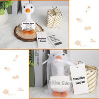 Mini crochet oie en peluche jouet pour filles/femmes positif pour le soutien émotionnel cadeau pour les anniversaires retour école noël PP coton