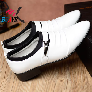 Zapatos de Cuero para Hombre, Grandes, Transpirables y Cómodos, con Suela Suave, Resistentes al Desgaste, Antideslizantes, con Punta en Pico, para Negocios - Product Image 4