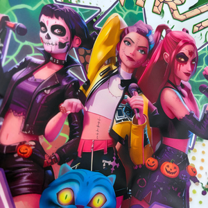 طباعة حرارية DTF بتصميم أنيمي صائدو الشياطين على طراز الساحرات للملابس والقمصان والسترات والملابس الرياضية - Product Image 3