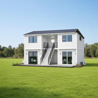 Maison préfabriquée pliable à 2 chambres, installation rapide, pièce modulaire pour jardin extérieur