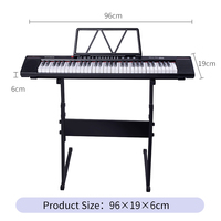 Música profesional Educativo Piano digital Teclado sensible al tacto Teclado Órgano electrónico para principiantes Teclado de 61 teclas