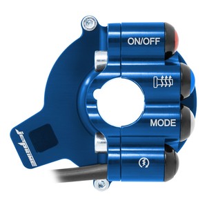Copertura del comando dell'acceleratore con interruttore integrato nel manubrio per BMW S 1000 RR (Blu) - Product Image 5