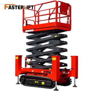 Piattaforma a forbice semovente cingolata certificata CE, con piattaforma estensibile <span class=keywords><strong>per</strong></span> la manutenzione di giardini, aree comunali e strutture - Product Image 4