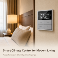 Panneau de thermostat multifonction Ruegen KNX, matériau métallique, couleur personnalisable, gamme complète de modèles, design attrayant