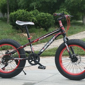 Vélo de montagne sportif de 20 pouces avec pneus larges de 4,0 pouces, fourche à suspension, vélo unisexe pour adultes avec levier de vitesses et selle confortable - Product Image 5