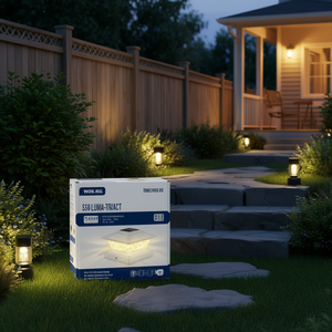 Wbkall <b>Solar</b> <b>Garden</b> <b>Light</b> Led Warm White Ip65 Wall Mount With <b>Light</b> Sensor For <b>Fence</b> Porch Step - Product Image 2