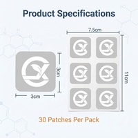 Vente en gros de patchs transdermiques à la vitamine C, marque privée OEM, patchs auto-adhésifs à libération prolongée, patchs topiques