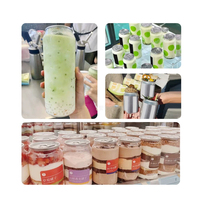Boîtes transparentes de haute qualité avec couvercle en aluminium, pour boissons gazeuses, boissons non alcoolisées, canettes en plastique, acceptant la personnalisation, échantillon gratuit