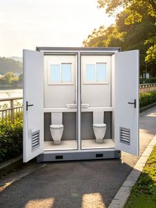 Toilettes portables modulaires doubles en sandwich pour extérieur, avec prix de gros usine pour chantiers, parcs et événements - Product Image 5