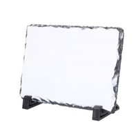 Blancs Sublimation Rock Rectangle Ardoise Photo Plat Pierre Boîte Décorative Photo Ardoises 15*20cm
