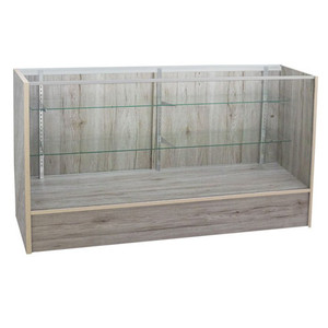 HiKUYA Custom 70 Inch Wooden Glass Display Counter Smoke Shop Showcase Case With Adjustable Shelves Smoke Shop Display Cases - Product Image 5