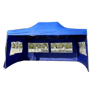 Carpa <span class=keywords><strong>de</strong></span> Fiesta Portátil <span class=keywords><strong>de</strong></span> <span class=keywords><strong>PVC</strong></span> <span class=keywords><strong>de</strong></span> 3 x 4.5 m, Caseta para Barbacoa, Gazebo Plegable para Exteriores <span class=keywords><strong>de</strong></span> 10x15 pies, Impermeable, con Pantalla Transparente y Laterales - Product Image 1