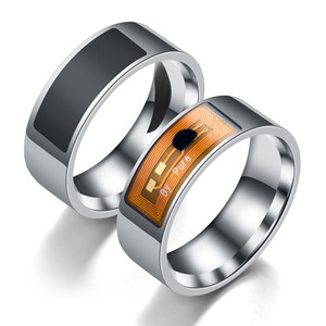 Smart <strong>Ring</strong> Intelligent Stainless Steel Multifunctional Digital Jewelry Heart Pattern Waterproof Mobile Phone <strong>Moon</strong> <strong>Rings</strong> - Product Image 2