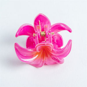 Pasador de Pelo con Forma de Flor de Huevo en Colores Pastel, Estilo Vintage, de Plástico, Acetato y Acrílico, Inspirado en Vacaciones Turísticas - Product Image 3