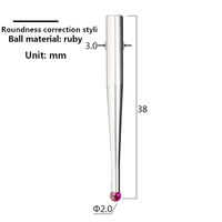 Stylet altimètre personnalisé, sonde concentrique rubis de haute précision, stylo à bille excentrique en carbure 1.0 2.0mm