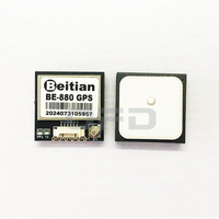 Module BE-880 GNSS Module récepteur GPS BE-880 avec Flash HMC5883L boussole 10th puce antenne GPS niveau TTL 38400bps pour Raspberry