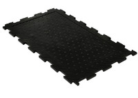 Tapis en caoutchouc de décrochage de grange de vache et de cheval de puzzle, tapis de remorque en caoutchouc d'équipement de ferme d'animaux