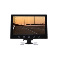 Monitor de camión con sombrilla, pantalla táctil de 4 canales, entrada de vídeo AV, TFT de 9 pulgadas, suministro de fábrica
