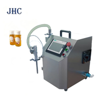 Nouvelle machine semi-automatique PLC pour miel/liqueur, moteur électrique, bouteilles en plastique, boissons, produits chimiques, shampoing, huile, facile à utiliser, haute performance