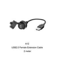 Conector USB Tipo A Macho para Soldar, USB 3.0, con Cable USB Hembra a Macho, Clasificación IP67, Contactos de Aleación de Cobre