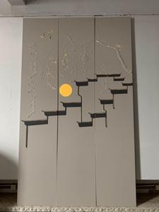 अनुकूलित आधुनिक 3 डी चमकदार उत्कीर्ण चमड़े के कपड़े दीवार पैनल वॉलपेपर फायरप्रूफ नम नम जलरोधी फर्नीचर डिजाइन - Product Image 3